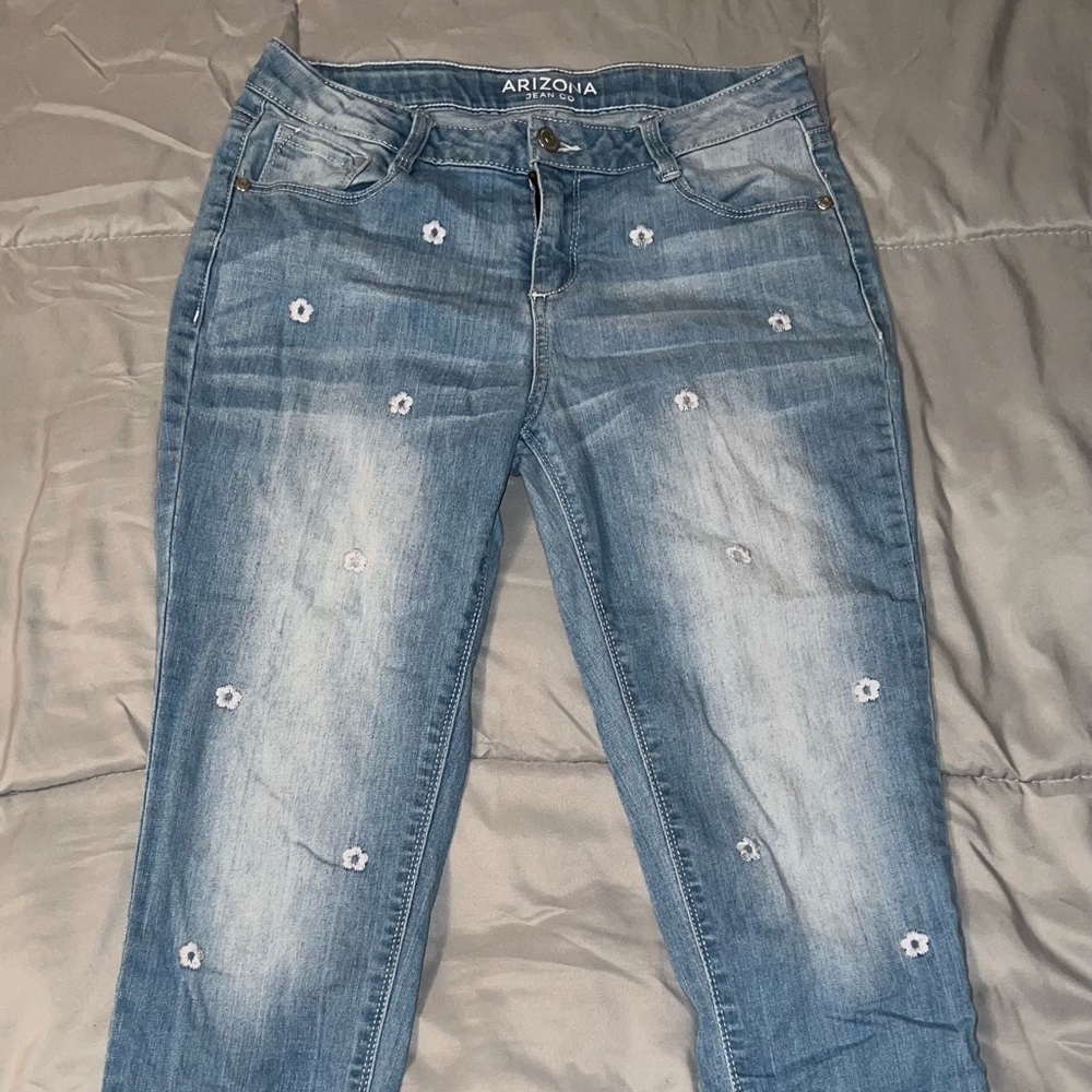 Girls Arizona Flower embellished jeans